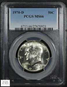 1970N D PlfB Vo[ n[th 50Zg PCGS MS 66