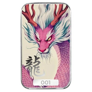 2025 1オンス ドラゴンシルバーカラーアートバー スコッツデール 5個セット (合計5オンス)