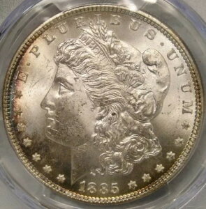 1885�N ���[�K����� ���͓I�Ȕ�������Ό��� �N���ȃf�B�e�[�� PCGS MS 65