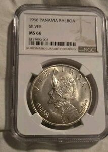 1966 NGC MS66 �p�i�} �V���o�[ �A�� �o���{�A �o�X�R �k�j�F�X MS-66