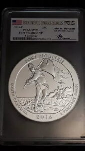 2016 P Fort Moultre NP 5IX Vo[ ATB 25Zg PCGS SP70 Mercanti TC