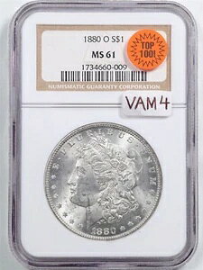 1880-O 1�h�� �����K����� MS61 NGC 1734660-009 VAM-4 TOP 100