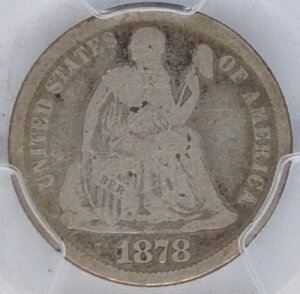 1878�NCC �V�[�e�b�h ���o�e�B �_�C�� ��v���t PCGS AG03 90% �V���o�[ �_�C�� (JW113)