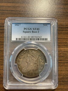1827-P XNGAx[X 2 c[LbvhoXg Vo[n[t_[ 50Zg PCGS XF 40 