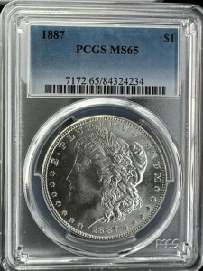 1887-P �����K����� PCGS MS65 - �悭�ł��ꂽ�u���X�g�z���C�g�T�e���W�F��