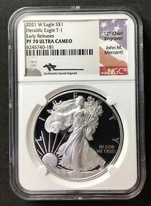 2021-W �V���o�[�C�[�O�� �w�����f�B�b�N�C�[�O�� T-1 ER NGC PF70 �E���g���J���I �����J���e�B �݌ɂ���