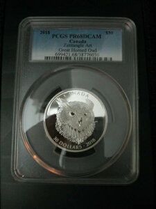 2018 PCGS ���� PR68DCAM �J�i�_ 2�I���X .9999 �[���^���O���A�[�g �A�����J���V�~�~�Y�N