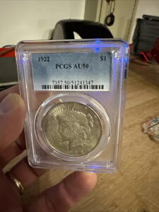 s[X Vo[ _[ PCGS AU50 RN^[RC n AeB[N 1h Be[W 1922