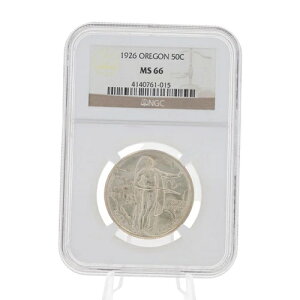 1926年オレゴン記念50セント銀貨フィラデルフィア造幣局NGC MS 66