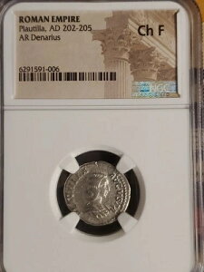 Paullia Tillia AR.DENARIUS NGC�B���̃R�C���͋␻�ł��B���ɗǂ���Ԃł��B�f���炵���ł��B