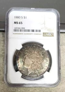 1880-S �����K���E�_���[ - �����X�^�[�E�g�[�j���O - MS65 - NGC - �܂��ɋ��ٓI
