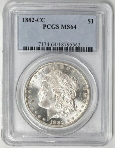 1882年 CC $1 カーソンシティ モルガン銀貨 PCGS MS 64