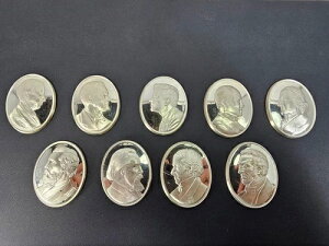 925スターリングシルバー 1976年大統領カメオ カレッジコレクション 347.3G (ML1072586)