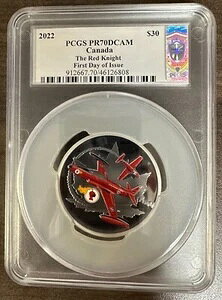 2022�N �J�i�_ 30�h�� 2�I���X �V���o�[ - ���b�h�i�C�g PCGS PF 70 UCAM FDOI S. BLUNT �T�C������