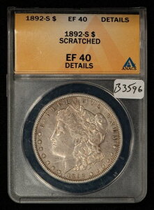1892-S�h�� �����K���E�_���[ - PQ Eye Appeal Key Date - ANACS XF 40 EF 40 Dets - B3596