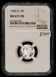 1940-D 10Zg }[L[ _C toh - Z~PL - NGC MS 67+ Plus FB - rfI - B3804