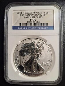 2011�N P ���o�[�X �v���[�t �V���o�[ �C�[�O�� NGC PF70 �A�[���[�����[�X 25���N�L�O�Z�b�g