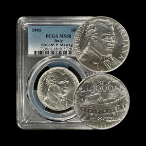 C^AB 1995A1000 AVo[AR - PCGS MS68 - gbv |bv ?? }XJ[jAJ@A