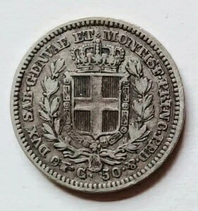 Vo[ 1842P 50 CentesimiAJ AxgAC^A - Tf[jAA