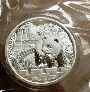 2017年 中国 旧正月 鶏 パンダ 2オンス シルバー 高浮き彫りメダル 瀋陽造幣局 COA。