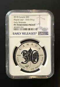 2018 �N 5 �h�� �J�i�_ �V���o�[ ���[�v�� ���[�t ANA �v���C�x�[�g - NGC Rev PF70 ���������[�X!