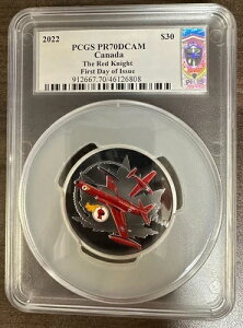 2022�N �J�i�_ 30�h�� 2�I���X �V���o�[ - ���b�h�i�C�g PCGS PF 70 UCAM FDOI S. BLUNT �T�C������