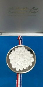 1975年 フランクリン・ミント製 アメリカ建国200周年記念 シルバー・プルーフ・メダル ケース入り