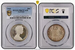 1966N I[XgA 50Zg 50Zg Vo[ v[tRC PCGS PR67CAM