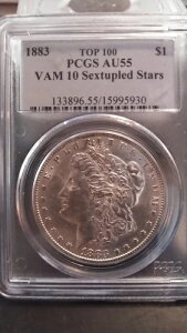 1883-P [K $ * VAM 10 6A PCGS AU55 *