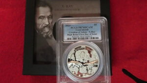 2023年 CI 5ドル X線アダムの創造 1オンス シルバーハイリリーフコイン PCGS PR70