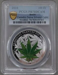 �x�i�� ��� 100�t���� �v���[�t�R�C�� 2010�N KM#53 �T�e�B�o PCGS PR70 �g�b�v�|�b�v ??