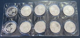 (10) 永遠に私たちの心の中に 9/11 火災救助 ツインタワー 1オンス シルバー ラウンド #9669