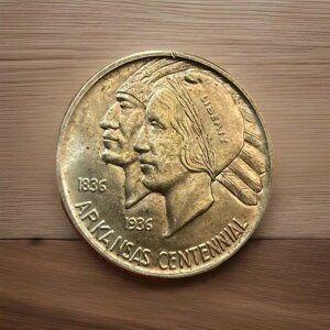 1939-D アーカンソー州 100 周年記念銀貨 500 セント硬貨 RPM