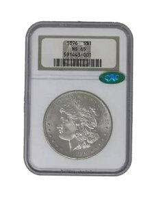 1896�N P 1�h�� �V���o�[ �����K�� �h�� NGC MS-65 CAC
