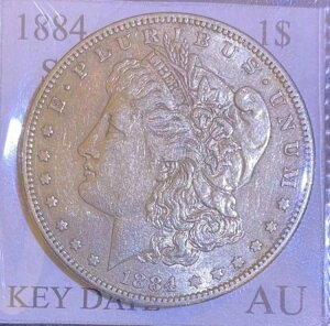 1884-S ���[�K�� �V���o�[ �_���[�AAU+ ��ԁA�󏭂ȃL�[ �f�[�g �R�C��!