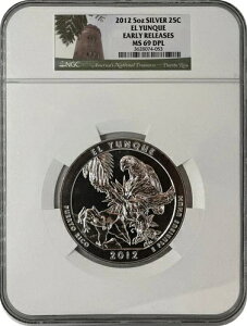 2012 P El YUNQUE �A�����J �U�E�r���[�e�B�t�� NGC MS69 DPL ER ���x�� 5�I���X �V���o�[�R�C��