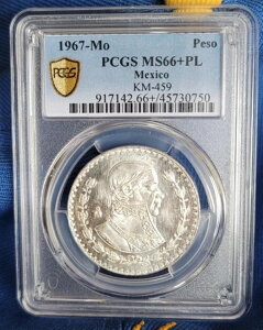 v[tCN MS66+ PL PCGS LVR 1967N y\ 