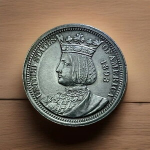 1893年 イザベラ・シルバー・クォーター シカゴ・コロンビアン万博記念BU