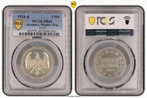RCVo[3}[N1924 A PCGS PR61v[tɊ󏭃CvcBq
