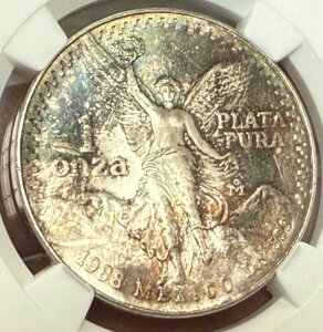1988年 モナコ メキシコ シルバー 1オンザ NGC MS 66 トーン