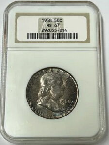 1958�N P �t�����N���� �n�[�t�_���[ NGC MS67 �n�C�O���[�h�g�i�[ (NGC �|�s�����[�V���� 104)
