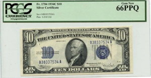 1934N 10h ݏؖ u[ WAEXiC_[ Fr# 1704 PCGS GEM 66 PPQ