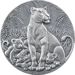 雌ライオンの恵み サークル・オブ・ライフ 2オンス 銀貨 CFA カメルーン 2024 ラストワン