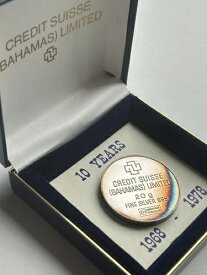 * 希少 * 1978年 クレディ・スイス ヴァルカンビ 20グラム 厚手 999 シルバー アート ラウンド ヴィンテージ