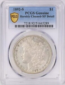 1892年 S モーガン銀貨 $1 PCGS XF 詳細 (289)