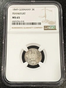 1849N MS65 hCc tNtg  3NCc@[ KM 334 NGC gbvO[hI