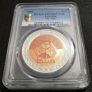 1999�N �I�[�X�g�����A 10�h�� �v���[�t 10�h�� The Past PCGS PR70DCAM �g�b�v�|�b�v