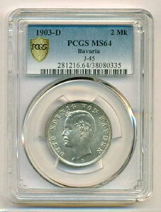 �h�C�c�鍑�o�C�G������� 1903 D 2 �}�[�N J-45 MS64 PCGS