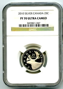 2010�N �J�i�_ �V���o�[ �v���[�t 25�Z���g NGC PF70 UCAM �N�H�[�^�[ ���� �킸��5���̂�