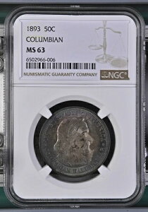 1893N 50Zg RrA n[th NGC MS63 Vo[LORC C{[g[